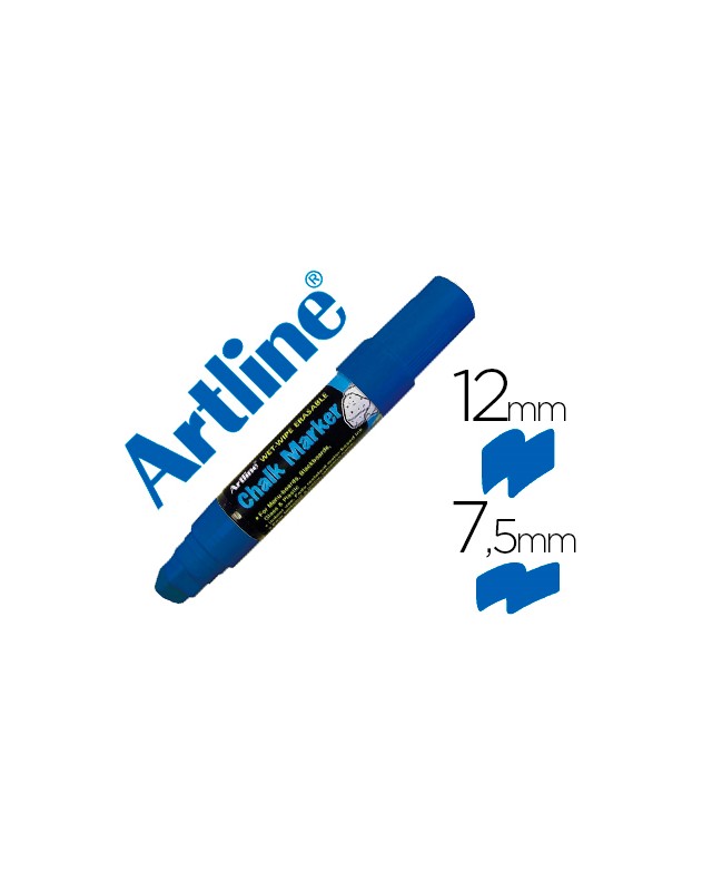 Rotulador artline pizarra verde negra epw-12 mm color azul