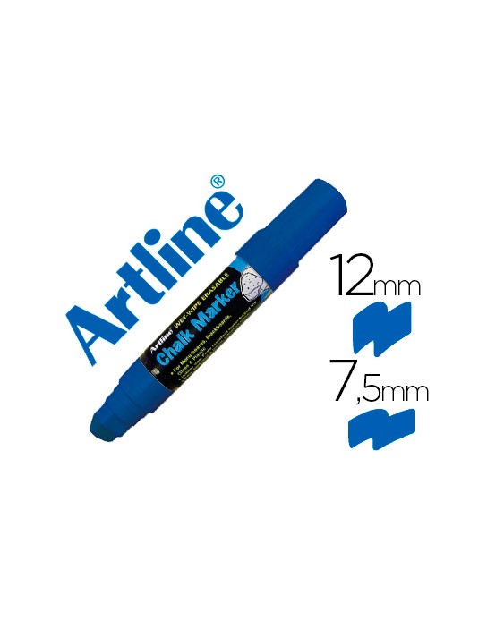 Rotulador artline pizarra verde negra epw-12 mm color azul