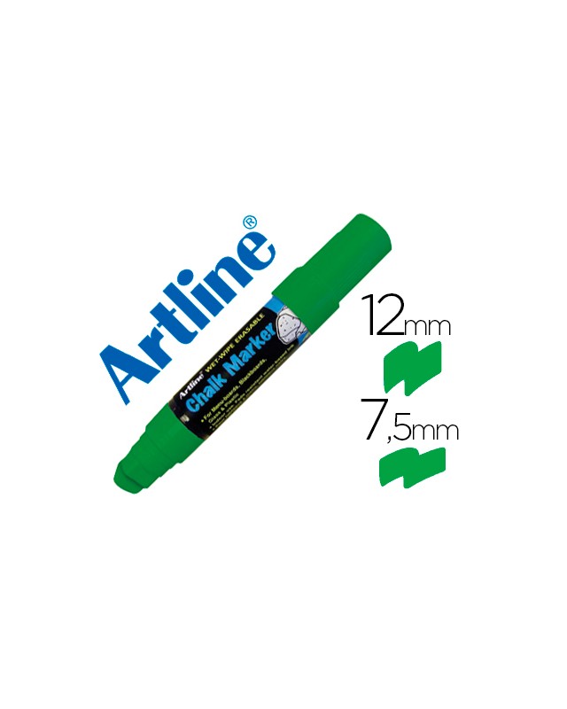 Rotulador artline pizarra verde negra epw-12 mm color verde
