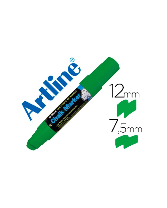 Rotulador artline pizarra verde negra epw-12 mm color verde
