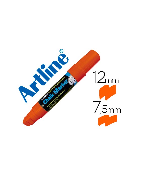Rotulador artline pizarra verde negra epw-12 mm color naranja