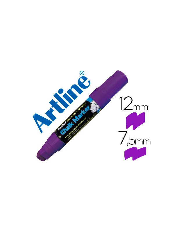 Rotulador artline pizarra verde negra epw-12 mm color violeta