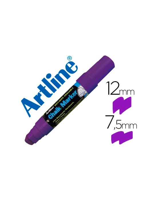 Rotulador artline pizarra verde negra epw-12 mm color violeta