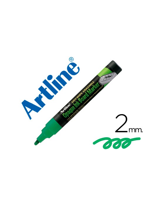 Rotulador artline pizarra verde negra epw-4 ve-gr color verde fluorescente bolsa de 4 unidades