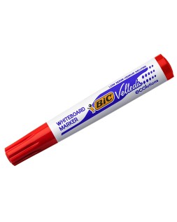 Rotulador bic velleda para pizarra rojo punta redonda 1,3 mm