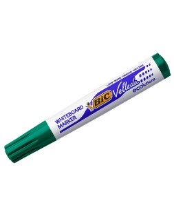 Rotulador bic velleda para pizarra verde punta redonda 1,3 mm