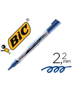 Rotulador bic velleda liquid pocket punta redonda 2,2 mm azul