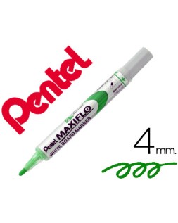 Rotulador maxiflo pentel para pizarra blanca color verde
