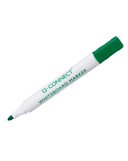 Rotulador q-connect pizarra blanca color verde punta redonda 3 mm
