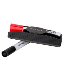 Rotulador q-connect pizarra blanca caja 4 colores surtidos punta redonda 3 mm