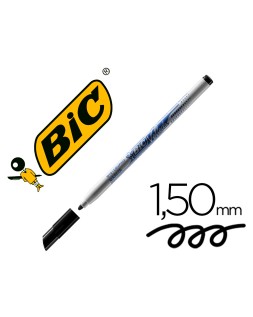Rotulador bic velleda fino para pizarra negro punta redonda 1 mm