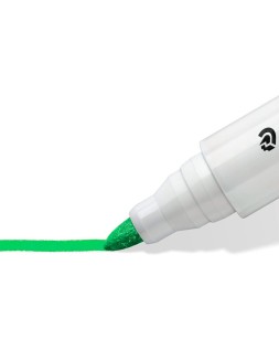 Rotulador staedtler lumocolor 351 para pizarra blanca punta redonda 2 mm recargable color verde claro