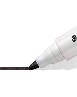 Rotulador staedtler lumocolor 351 para pizarra blanca punta redonda 2 mm recargable color negro