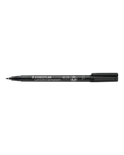 Rotulador staedtler lumocolor retroproyeccion punta de fibrapermanente 318-9 negro punta fina redonda 0.6 mm