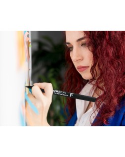 Rotulador artline retroproyeccion punta fibra permanente ek-853 negro -punta redonda 0.5 mm