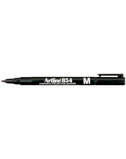 Rotulador artline retroproyeccion punta fibra permanente ek-854 negro -punta redonda 1 mm