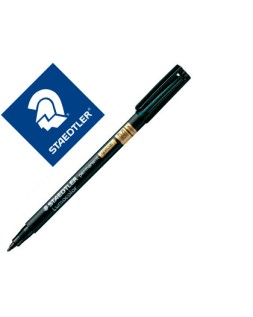 Rotulador staedtler lumocolor retroproyeccion punta de fibra permanente special 319-9 negro punta media