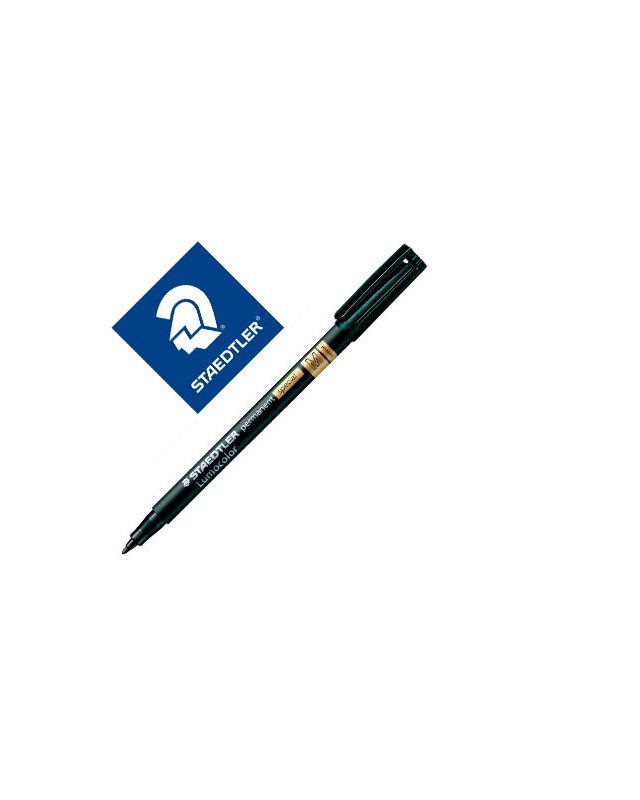 Rotulador staedtler lumocolor retroproyeccion punta de fibra permanente special 319-9 negro punta media