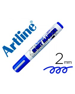 Rotulador artline camiseta ekt-2 azul punta redonda 2 mm para uso en camisetas