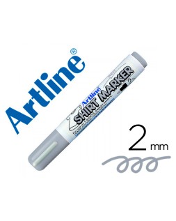 Rotulador artline camiseta ekt-2 gris punta redonda 2 mm para uso en camisetas