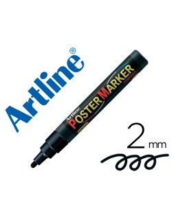Rotulador artline poster marker epp-4-neg punta redonda 2 mm color negro
