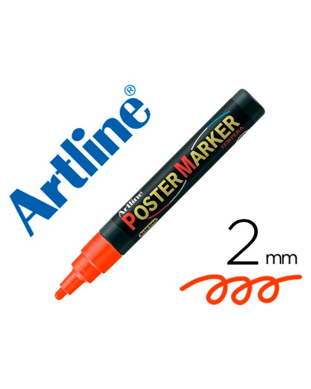 Rotulador artline poster marker epp-4-nar flu punta redonda 2 mm color naranja fluor