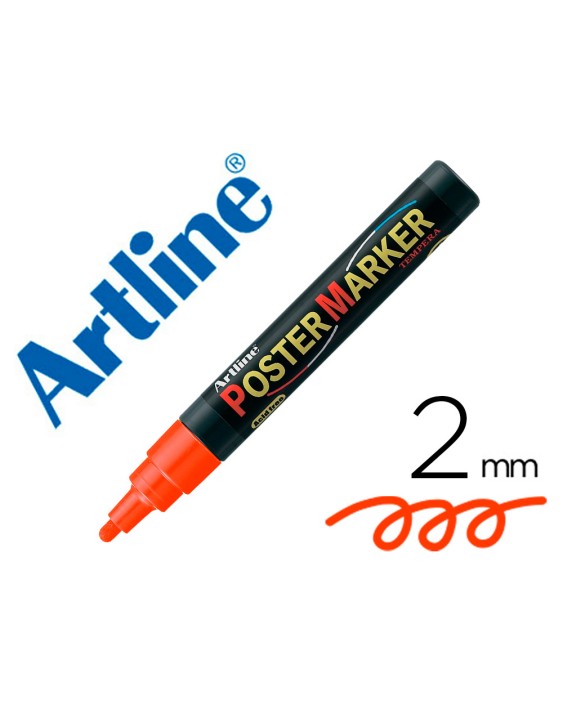 Rotulador artline poster marker epp-4-nar flu punta redonda 2 mm color naranja fluor