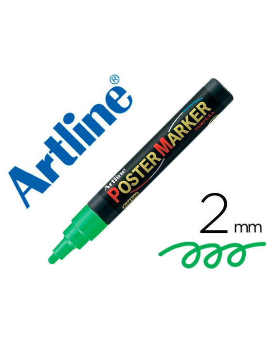 Rotulador artline poster marker epp-4-ver flu punta redonda 2 mm color verde fluor