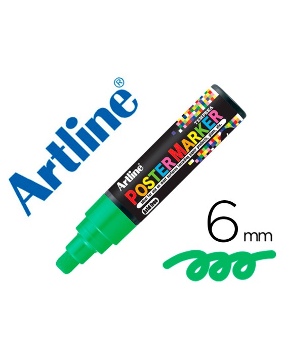 Rotulador artline poster marker epp-6-ver punta redonda 6 mm color verde