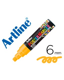 Rotulador artline poster marker epp-6-nar flu punta redonda 6 mm color naranja fluor