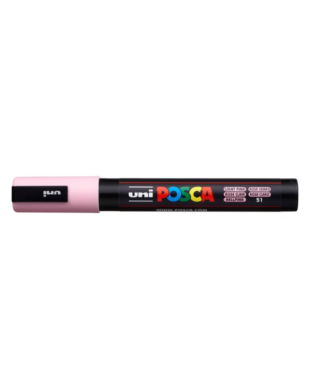 Rotulador uni posca pc-5m marcador de pintura punta conica 1,8-2,5 mm rosa claro