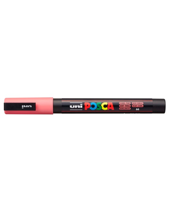 Rotulador uni posca 0,9 - 1,3mm pc-3m rosa coral