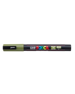 Rotulador uni posca 0,9 - 1,3mm pc-3m verde kaki