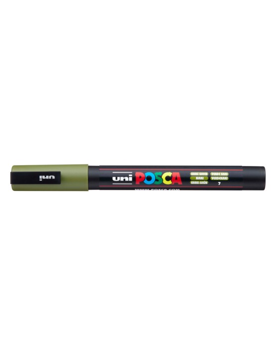 Rotulador uni posca 0,9 - 1,3mm pc-3m verde kaki