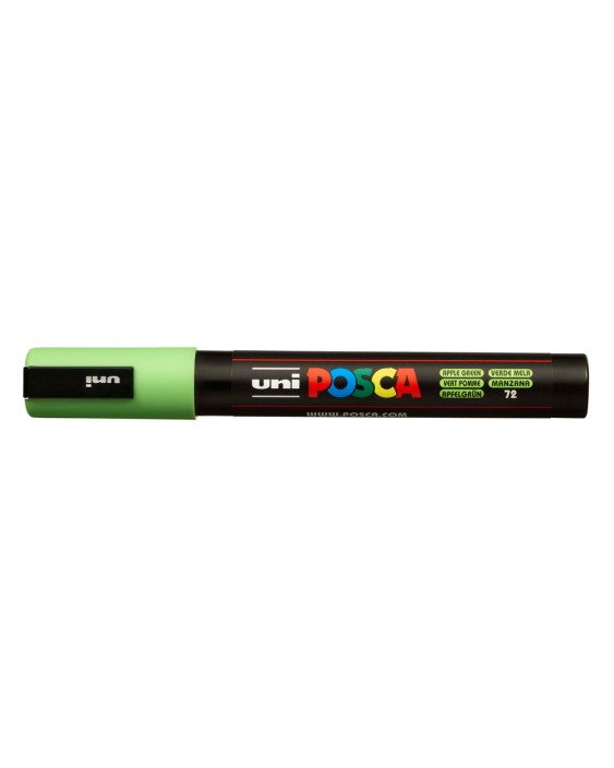 Rotulador uni posca 1,8 - 2,5mm pc-5m verde manzana