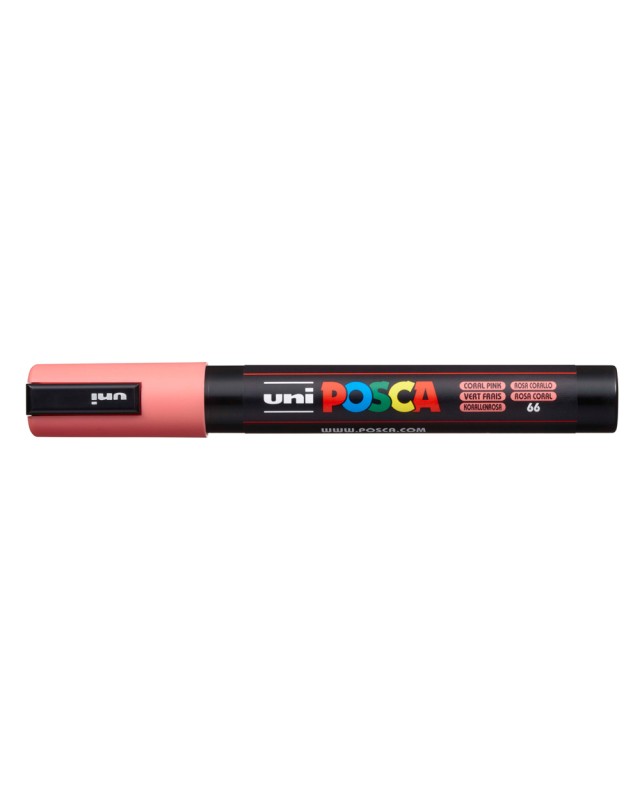 Rotulador uni posca 1,8 - 2,5mm pc-5m rosa coral