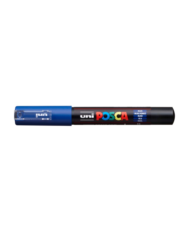 Rotulador uni posca 0,7 mm pc-1m azul