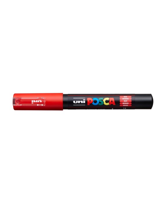 Rotulador uni posca 0,7 mm pc-1m rojo