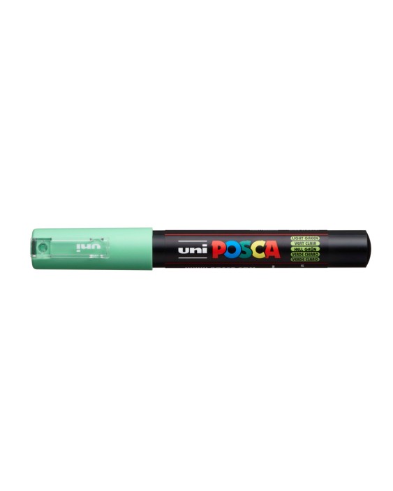 Rotulador uni posca 0,7 mm pc-1m verde claro
