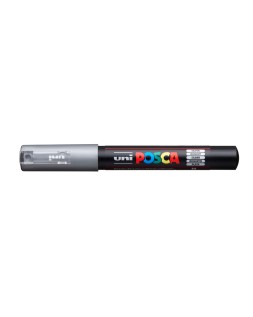Rotulador uni posca 0,7 mm pc-1m plata