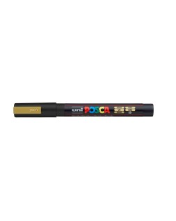 Rotulador uni posca 0,9 - 1,3 mm pc-3m oro