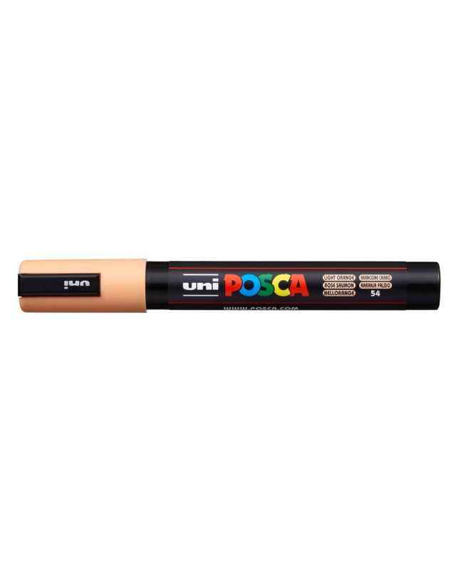Rotulador uni posca 1,8 - 2,5 mm pc-5m naranja claro
