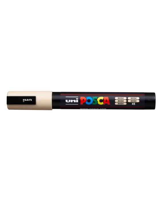 Rotulador uni posca 1,8 - 2,5 mm pc-5m beige