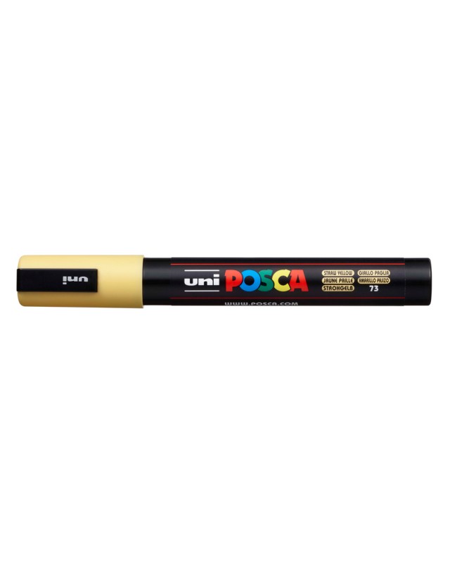 Rotulador uni posca 1,8 - 2,5 mm pc-5m amarillo pajizo