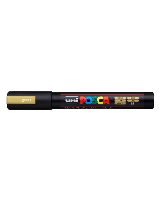 Rotulador uni posca 1,8 - 2,5 mm pc-5m oro