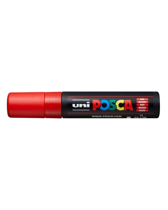 Rotulador uni posca 15 mm pc-17k rojo