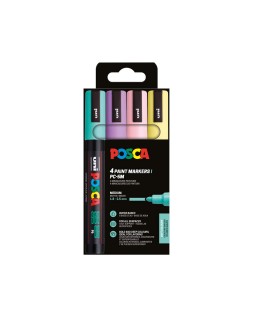 Rotulador uni posca pc-5m/8c estuche de 8 unidades colores metalicos surtidos