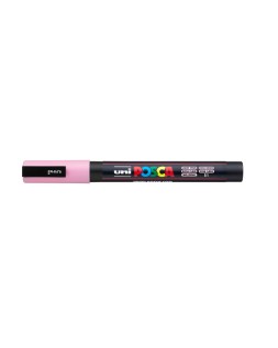 Rotulador uni posca pc-3m rosa claro
