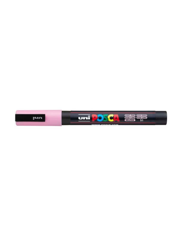 Rotulador uni posca pc-3m rosa claro