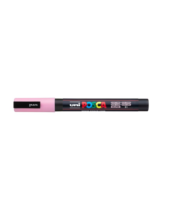 Rotulador uni posca pc-3m rosa claro